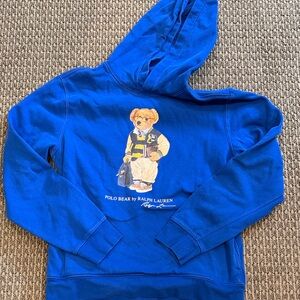 Polo by Ralph Lauren Kids Royal Blue Bear Hoodie